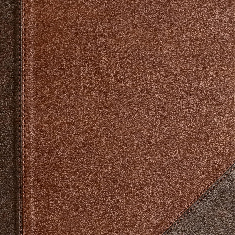 KJV Notetaking Bible, Large Print Edition, Black/Brown LeatherTouch-Over-Board, Red Letter, Wide Margins, Journaling Space, Single-Column, Reading Plan, Easy-to-Read Bible MCM Type