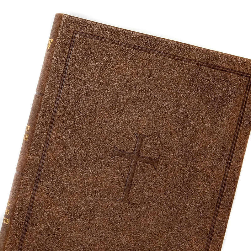 KJV Personal Size Bible, Brown LeatherTouch Imitation Leather