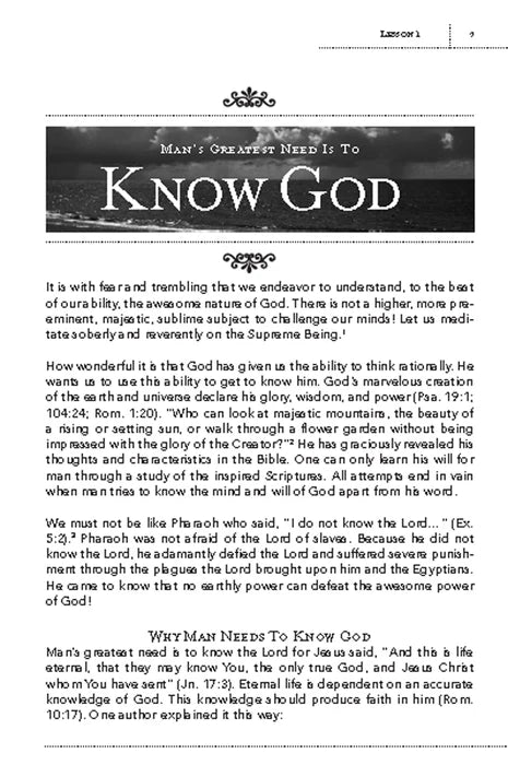The Nature of God