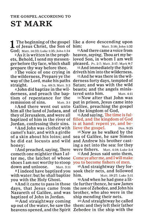 KJV Giant-Print Reference Bible--genuine leather, black (indexed)