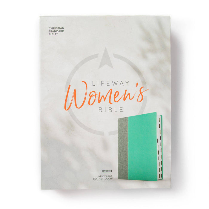 CSB Lifeway Women's Bible, Gray/Mint LeatherTouch, Indexed