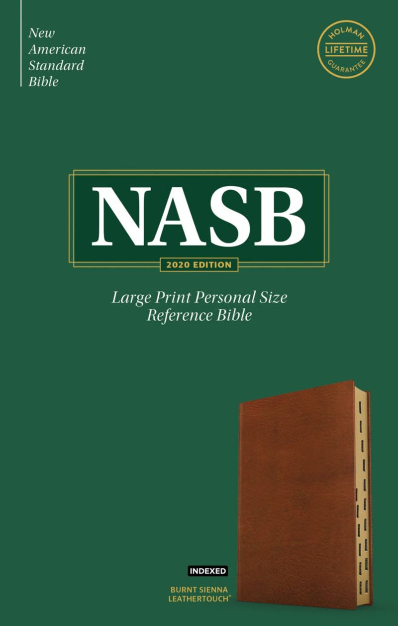 NASB Giant Print Reference Bible, Burnt Sienna LeatherTouch