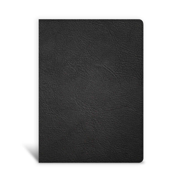 KJV Single-Column Wide-Margin Bible, Holman Handcrafted Collection, Black Premium Goatskin