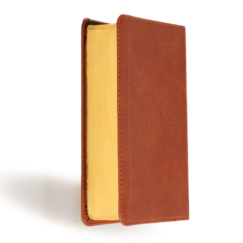 NASB Large Print Compact Reference Bible, Burnt Sienna Leathertouch