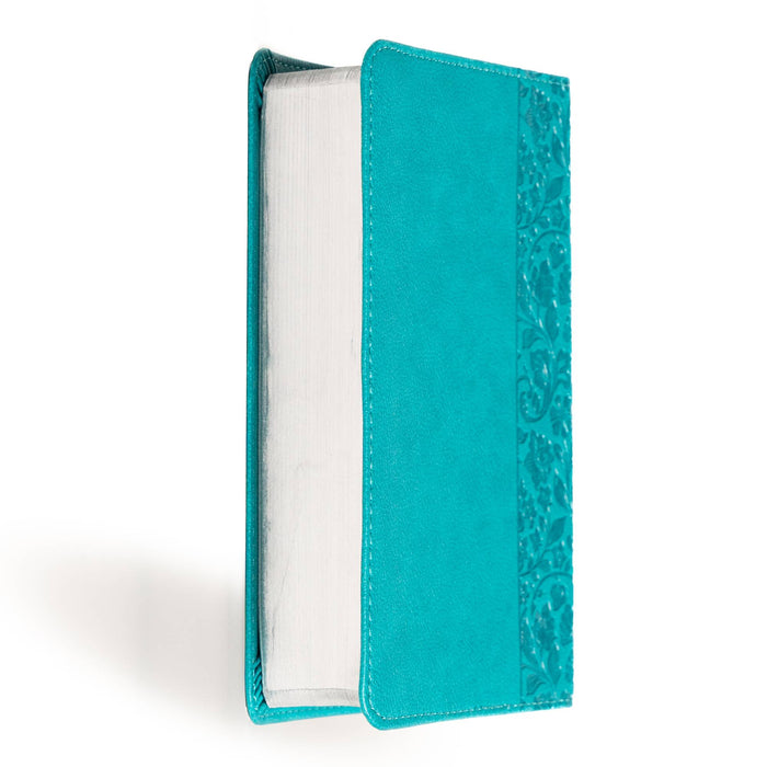 NASB Large Print Compact Reference Bible, Teal Leathertouch _ Lifeway