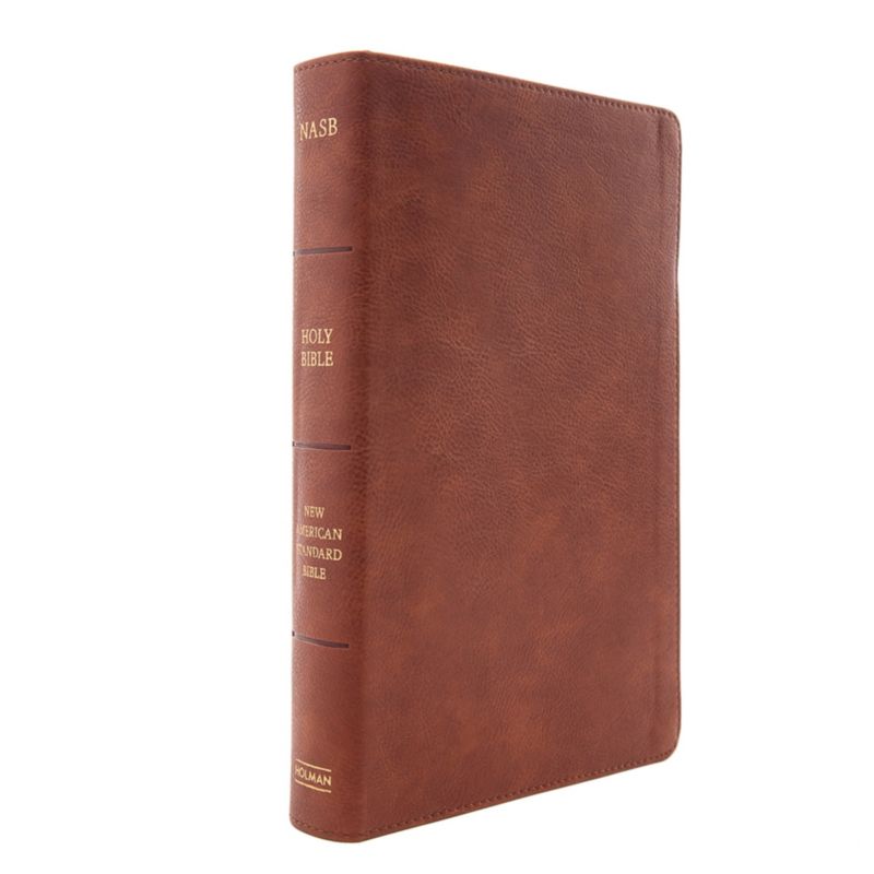 NASB Giant Print Reference Bible, Burnt Sienna LeatherTouch