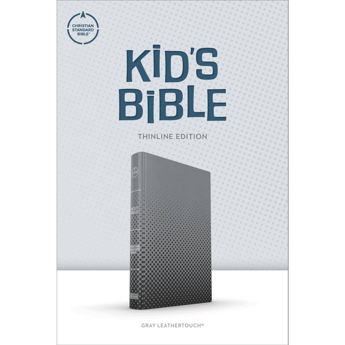 CSB Kids Bible, Thinline Edition, Gray LeatherTouch