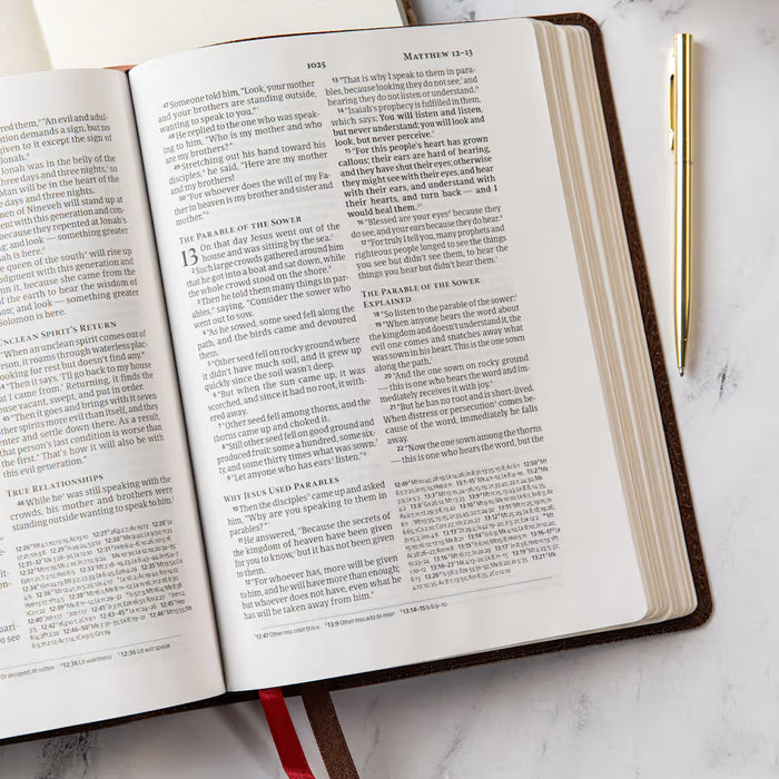 CSB Pastor's Bible, Verse-by-Verse Edition, Brown Bonded Leather