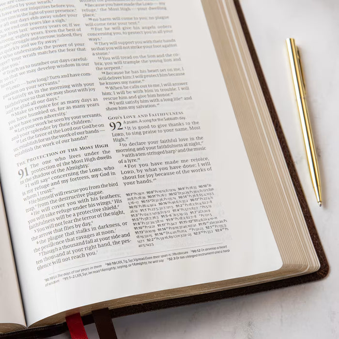 CSB Pastor's Bible, Verse-by-Verse Edition, Brown Bonded Leather