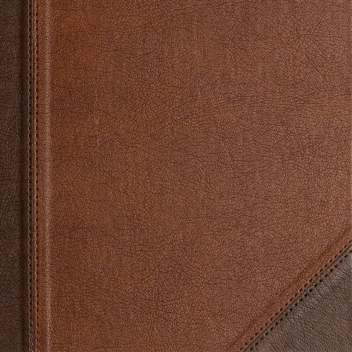 CSB Notetaking Bible, Large Print Edition, Brown/Tan LeatherTouch Over Board