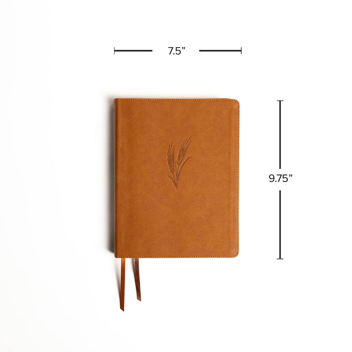 CSB Notetaking Bible, Large Print Edition, Camel LeatherTouch