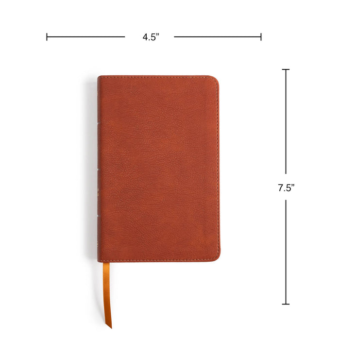 NASB Personal Size Bible, Burnt Sienna LeatherTouch