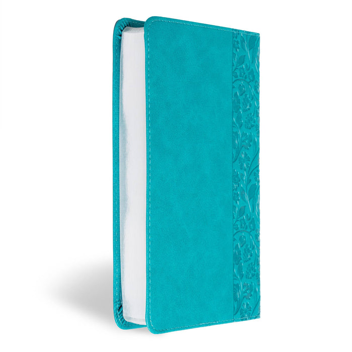 NASB Personal Size Bible, Teal LeatherTouch