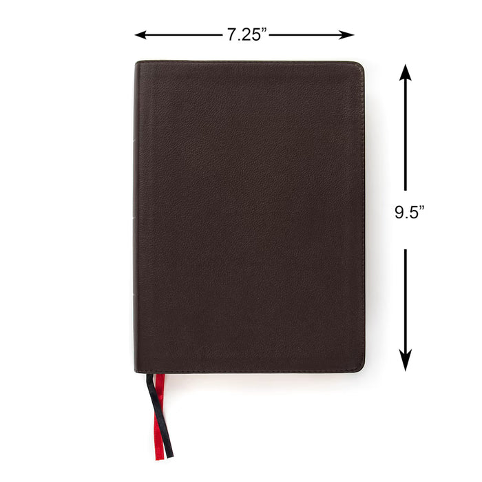 CSB Study Bible, Brown Genuine Leather, Indexed