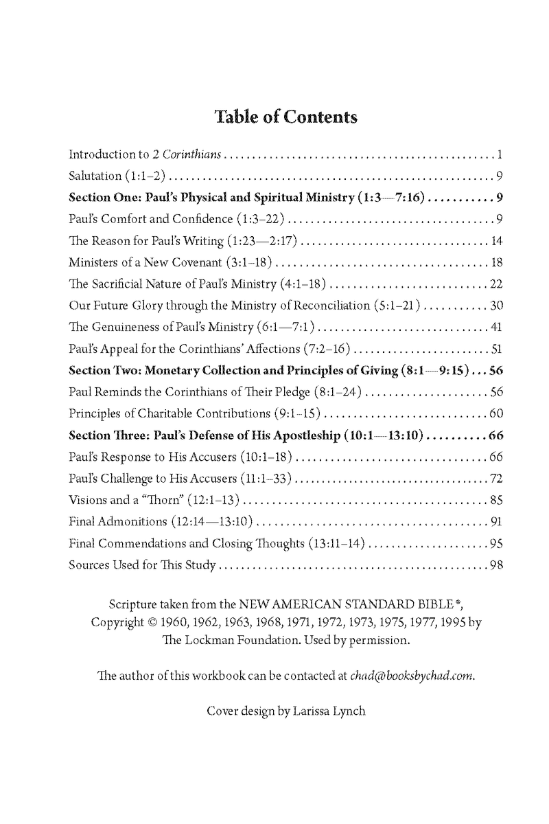 2 Corinthians: Quick Study Commentary Series