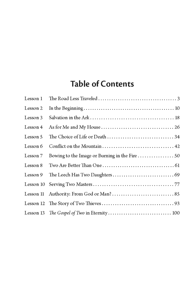 The Gospel of Two