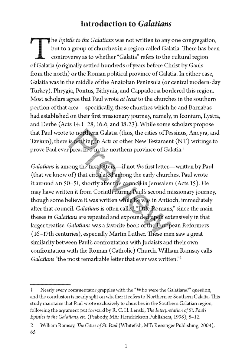 Galatians & Ephesians: Quick Study Commentary by Chad Sychtysz