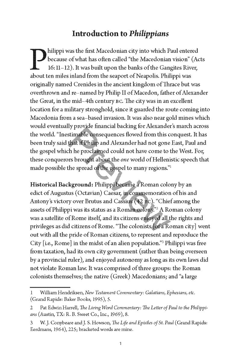 Philippians / Colossians QuickStudy Commentary by Chad Sychtysz