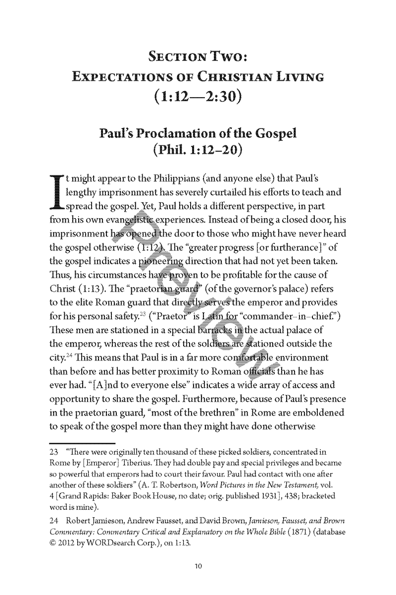 Philippians / Colossians QuickStudy Commentary by Chad Sychtysz