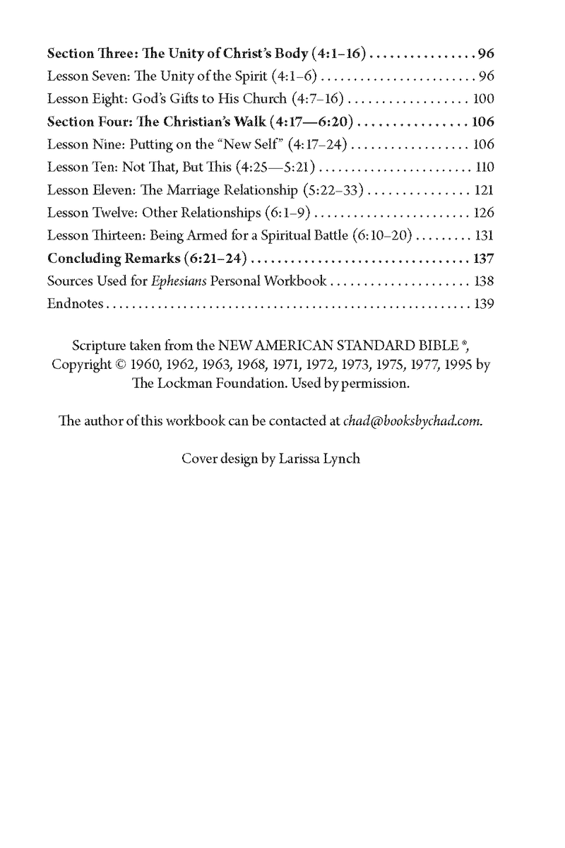 Galatians & Ephesians Personal Workbook