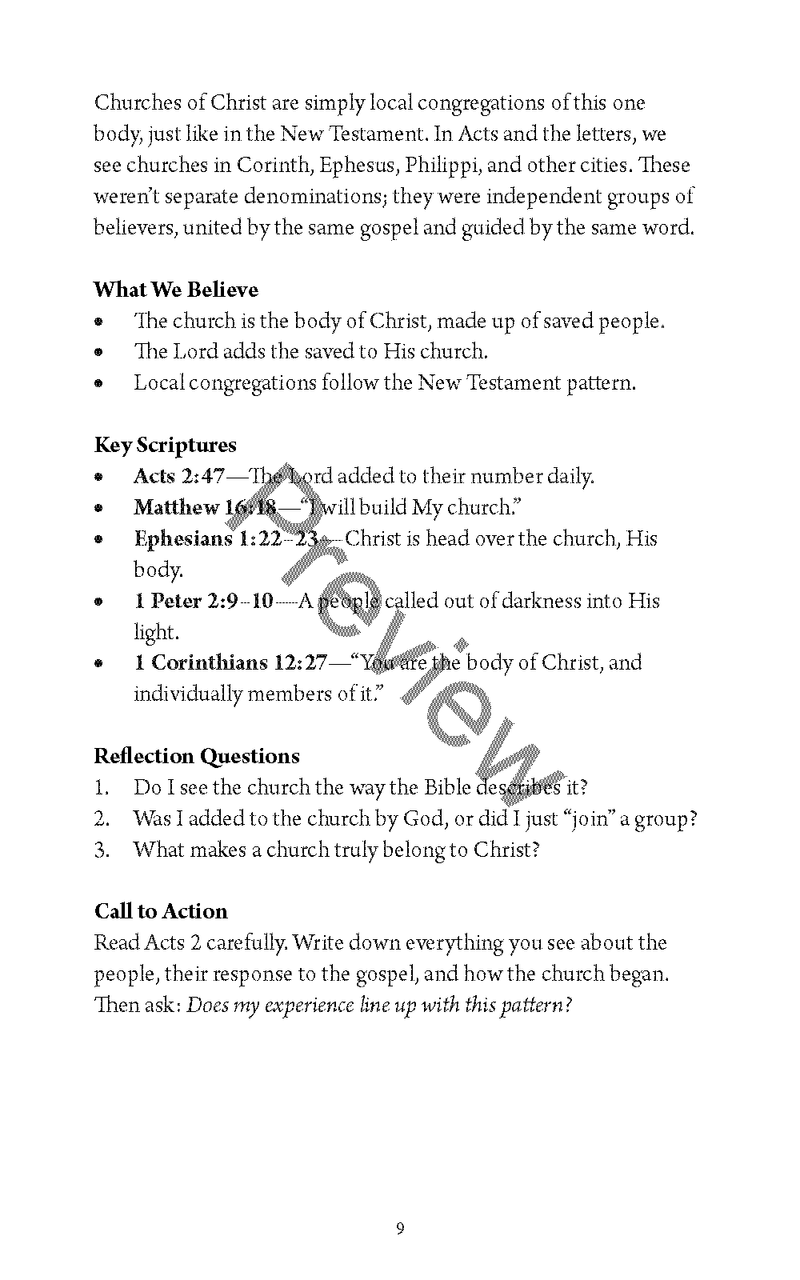 Getting to Know the Churches of Christ by Matthew Allen (Slightly Damaged or Worn)