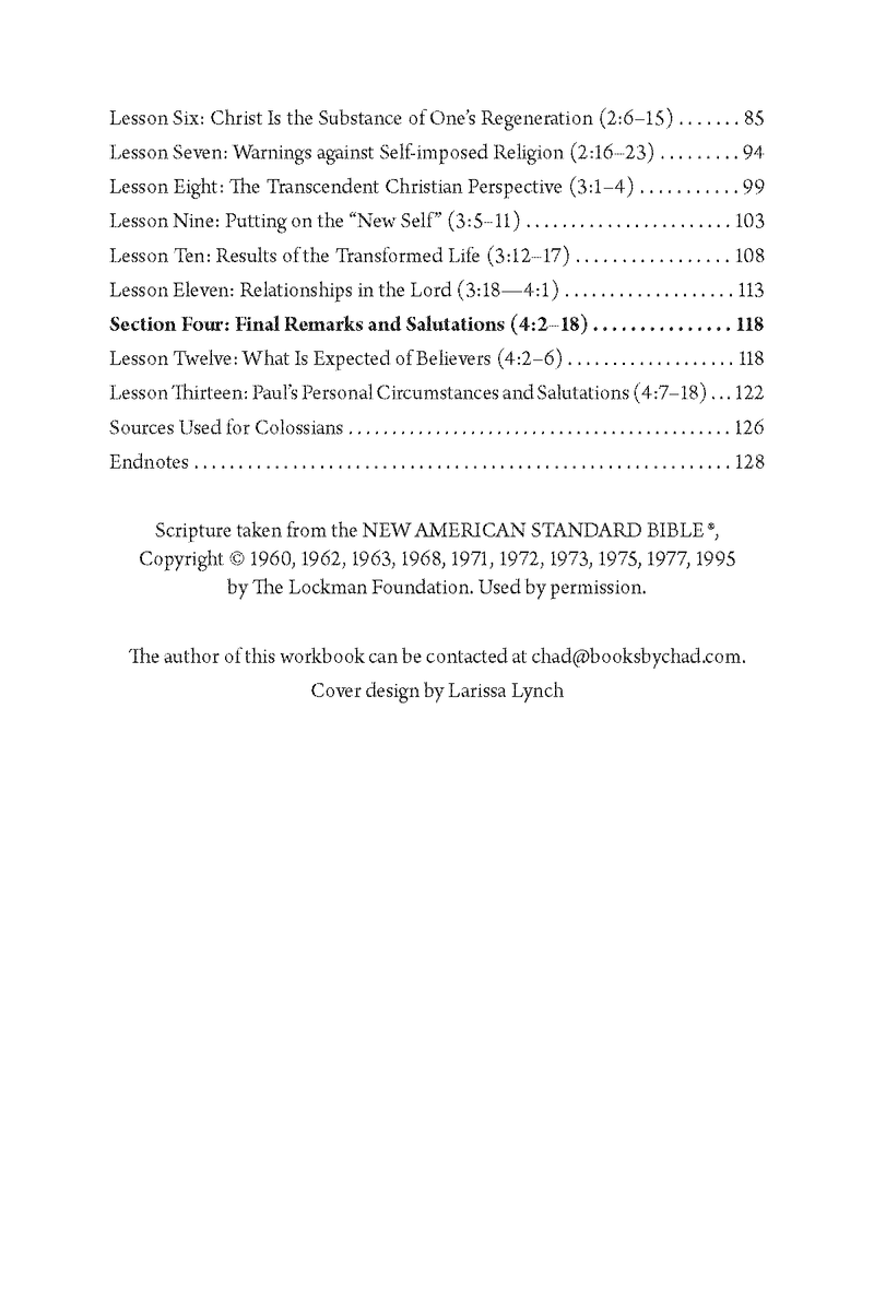 Philippians / Colossians Personal Workbook