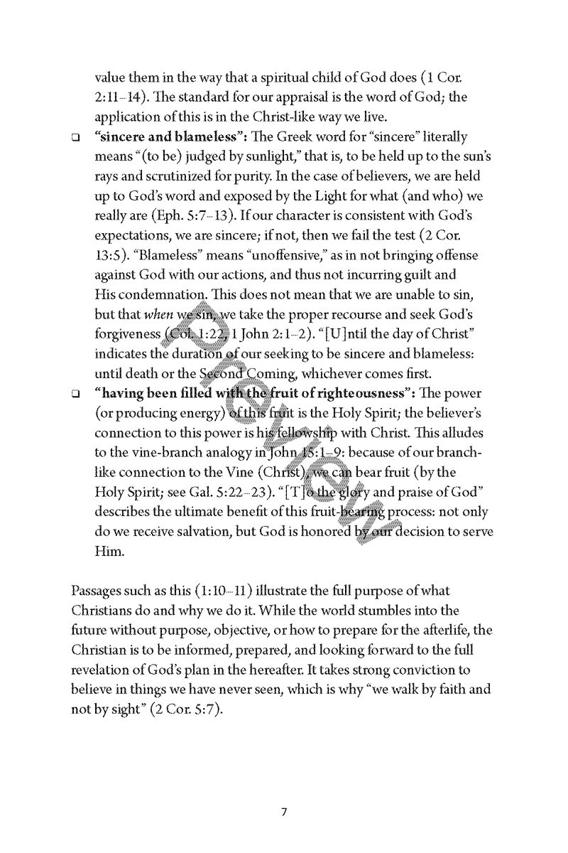 Philippians / Colossians Personal Workbook