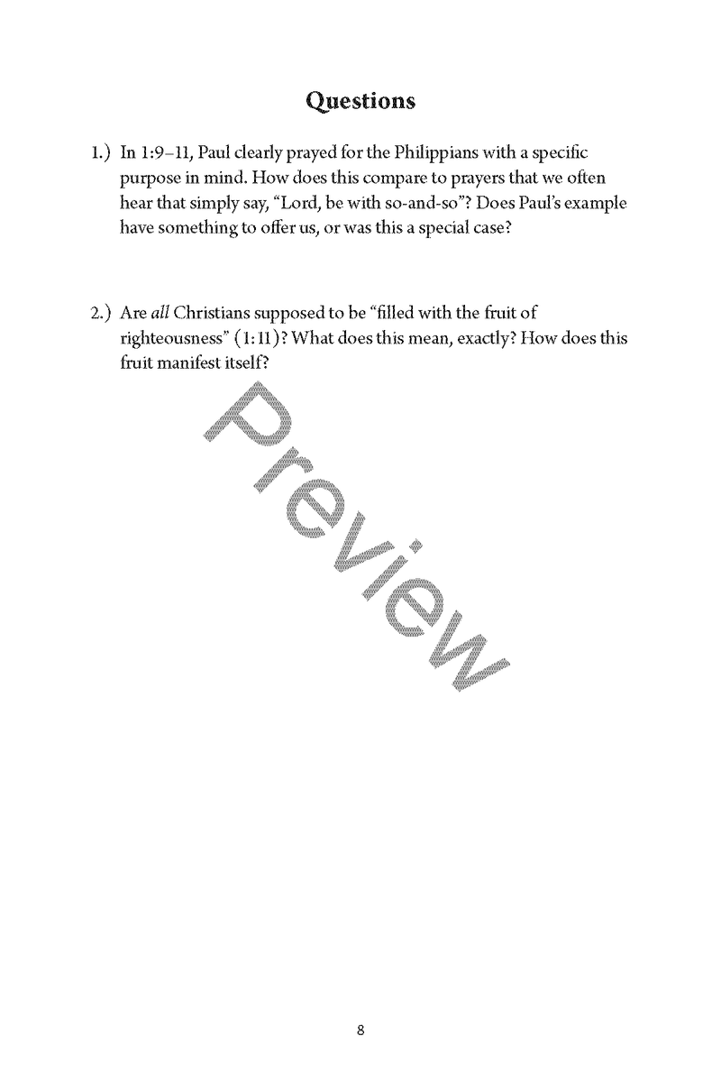 Philippians / Colossians Personal Workbook