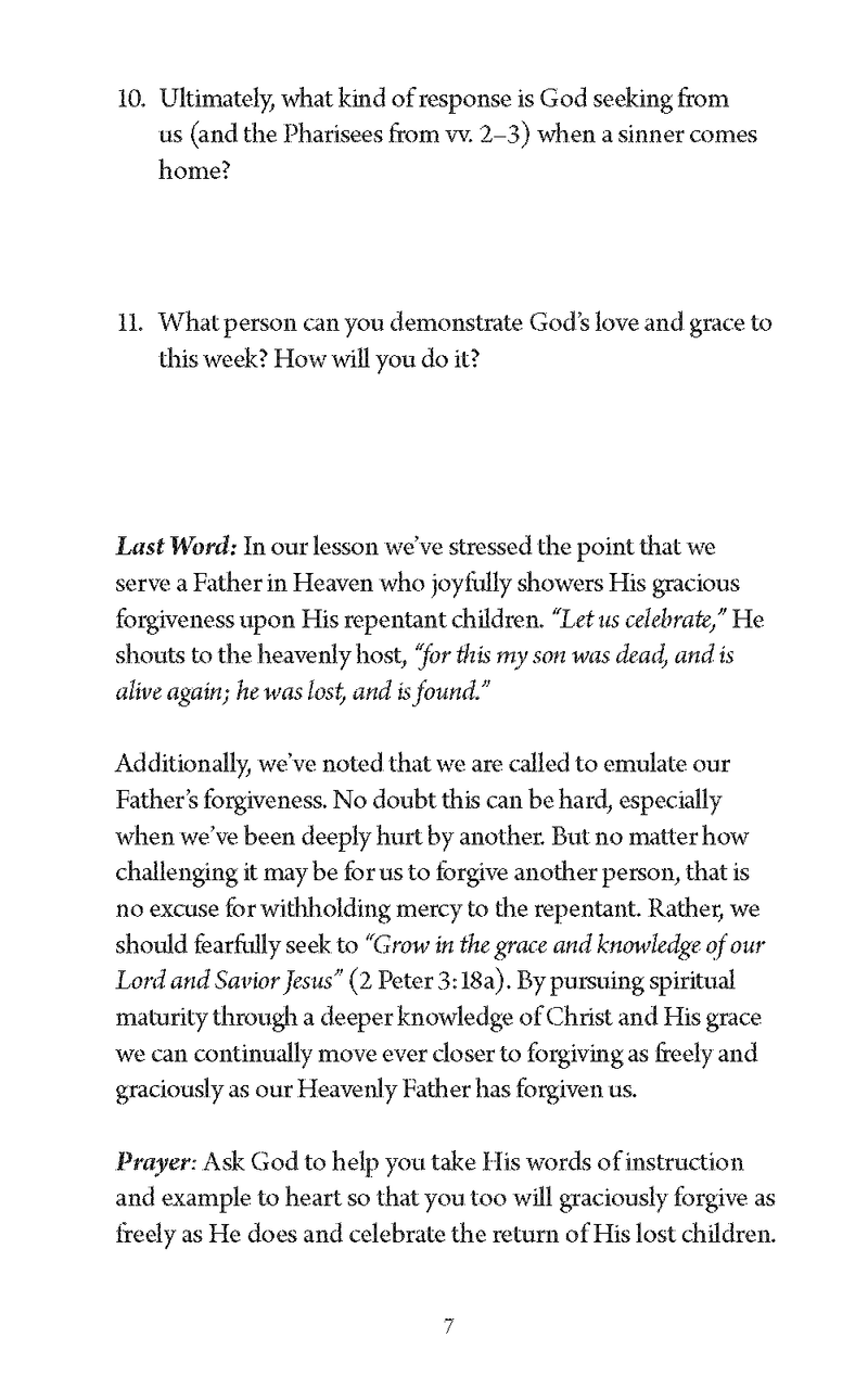 Forgiveness: Living Out the High Calling of Our Faith