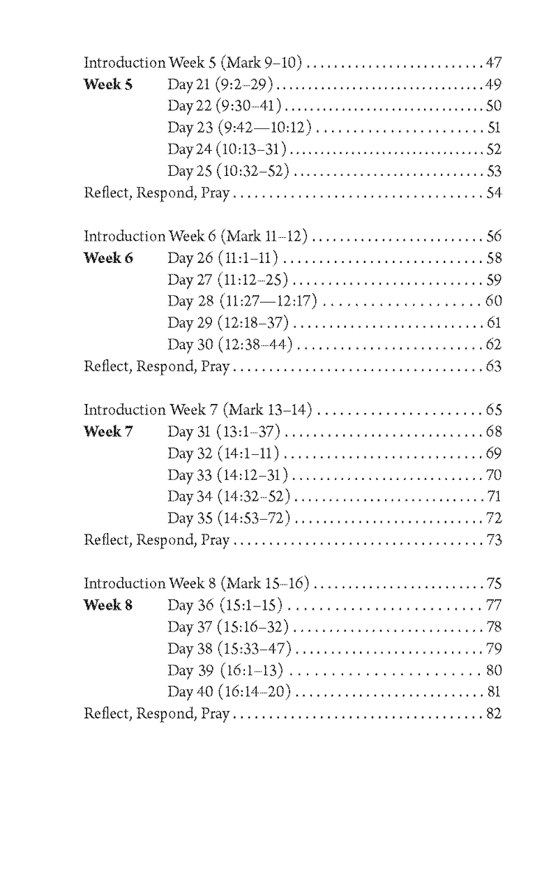 Forty Days with Jesus: Journal Through the Book of Mark