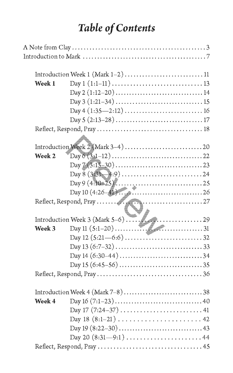 Forty Days with Jesus: Journal Through the Book of Mark