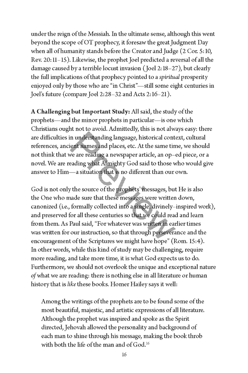 A Study of the Minor Prophets by Chad Sychtysz