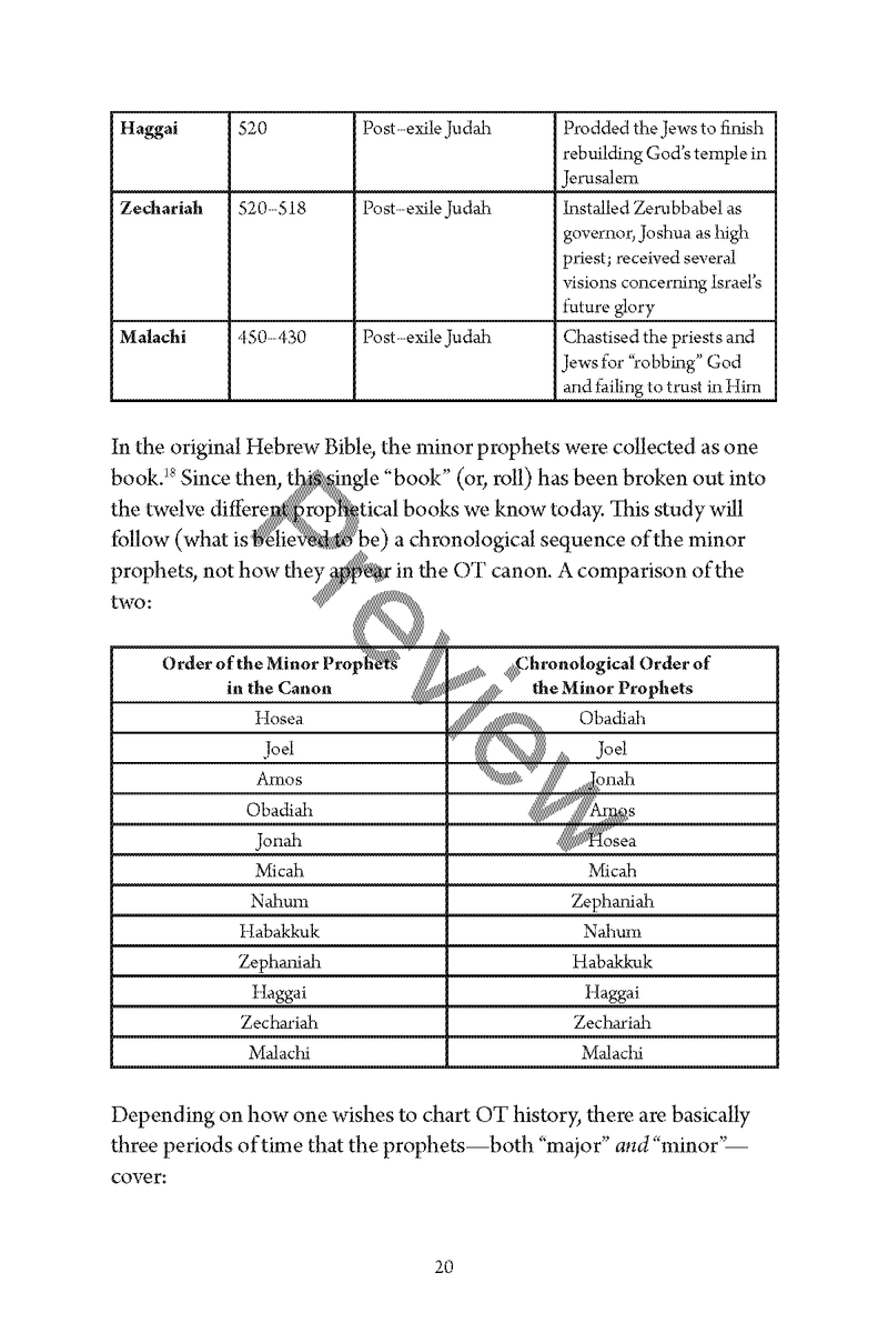 A Study of the Minor Prophets by Chad Sychtysz