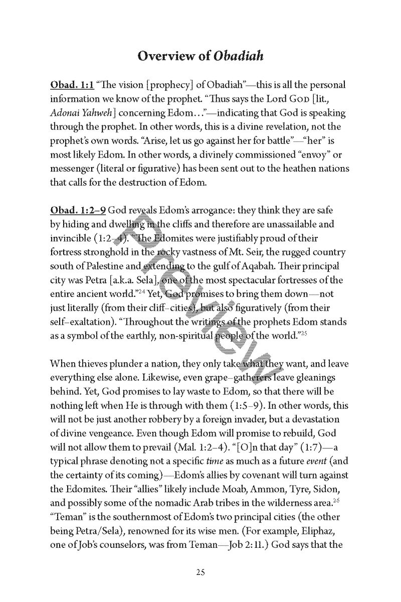 A Study of the Minor Prophets by Chad Sychtysz