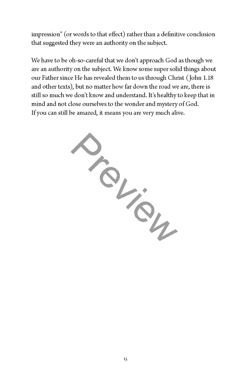 Too Wonderful for Me: Embracing the Awe of the Almighty by Bruce Green