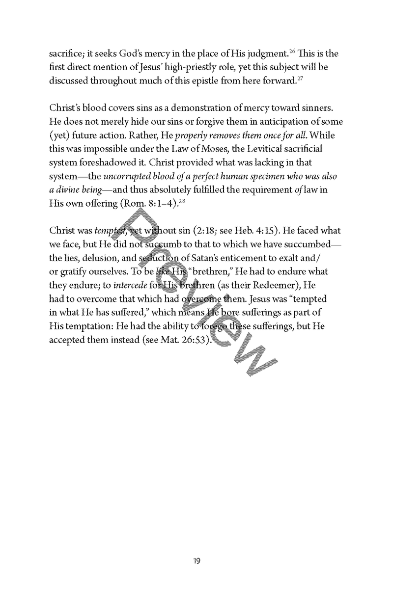 Hebrews: Personal Workbook by Chad Sychtysz