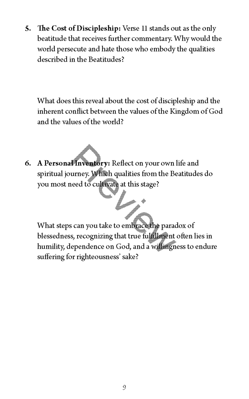 The Sermon on the Mount: From Hearing to Doing