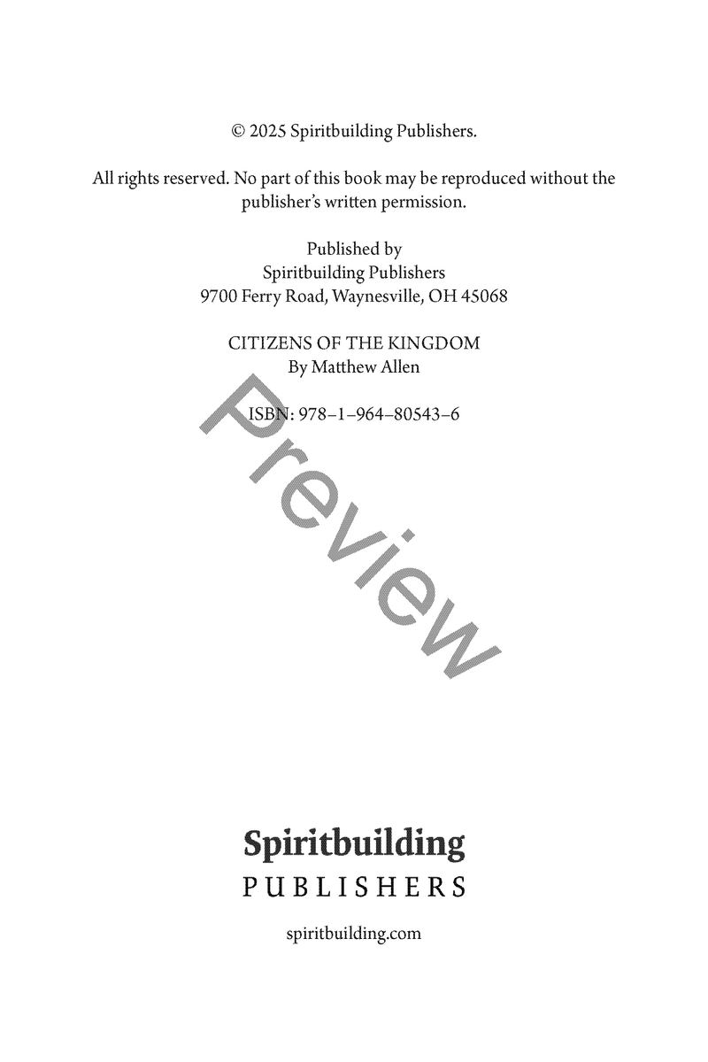 Citizens of the Kingdom: Living Fully Under the Reign of King Jesus