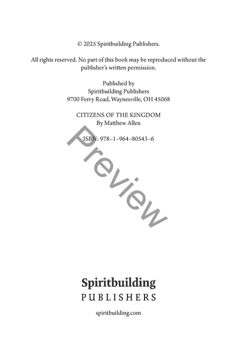 Citizens of the Kingdom: Living Fully Under the Reign of King Jesus