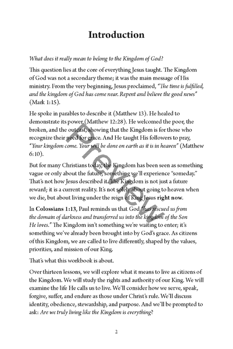 Citizens of the Kingdom: Living Fully Under the Reign of King Jesus