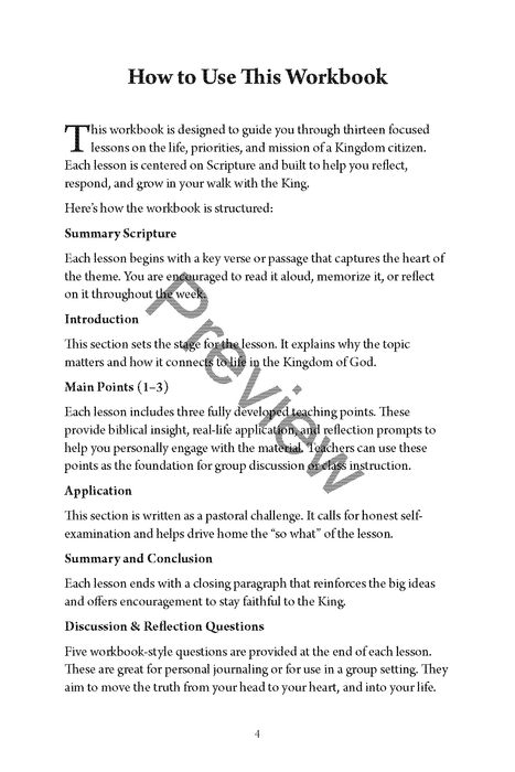 Citizens of the Kingdom: Living Fully Under the Reign of King Jesus