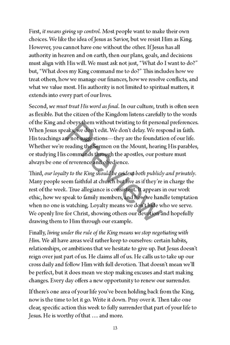 Citizens of the Kingdom: Living Fully Under the Reign of King Jesus