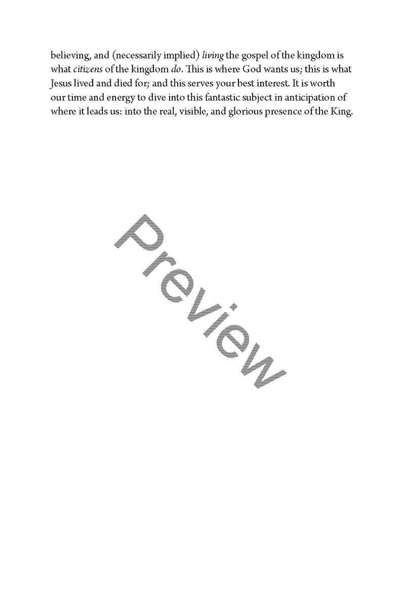 The Kingdom of God: A Biblical Perspective - by Chad Sychtysz