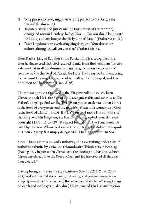 The Kingdom of God: A Biblical Perspective - by Chad Sychtysz