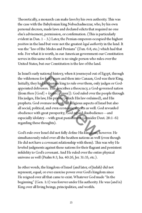 The Kingdom of God: A Biblical Perspective - by Chad Sychtysz