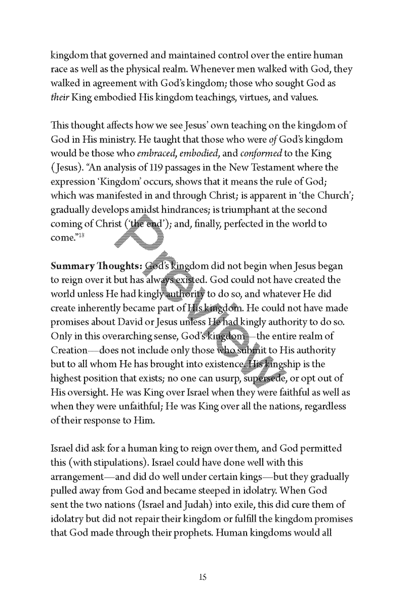 The Kingdom of God: A Biblical Perspective - by Chad Sychtysz