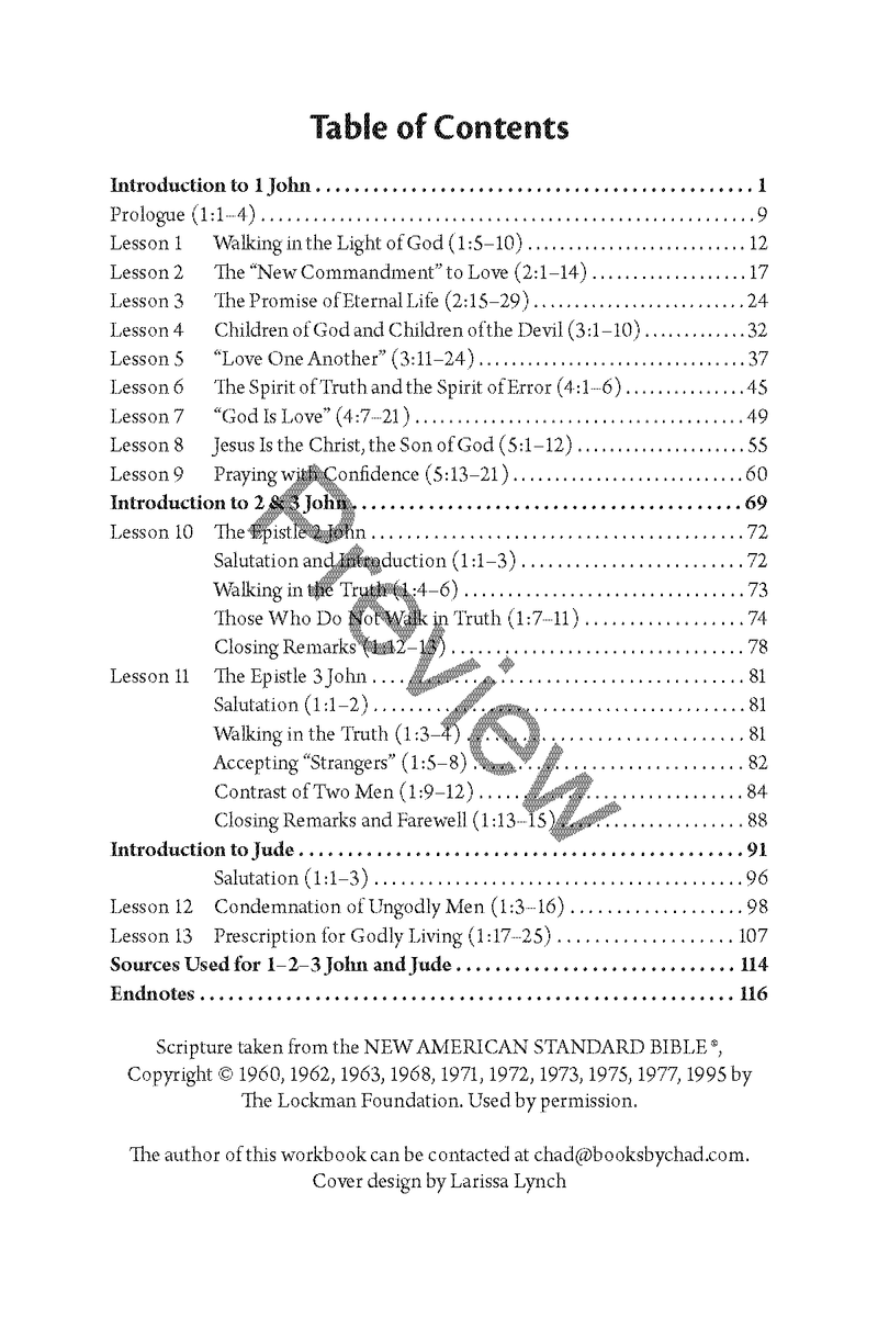 The Epistles of John and Jude: Personal Workbook  By Chad Sychtysz