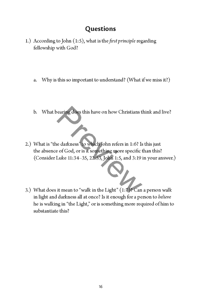 The Epistles of John and Jude: Personal Workbook  By Chad Sychtysz