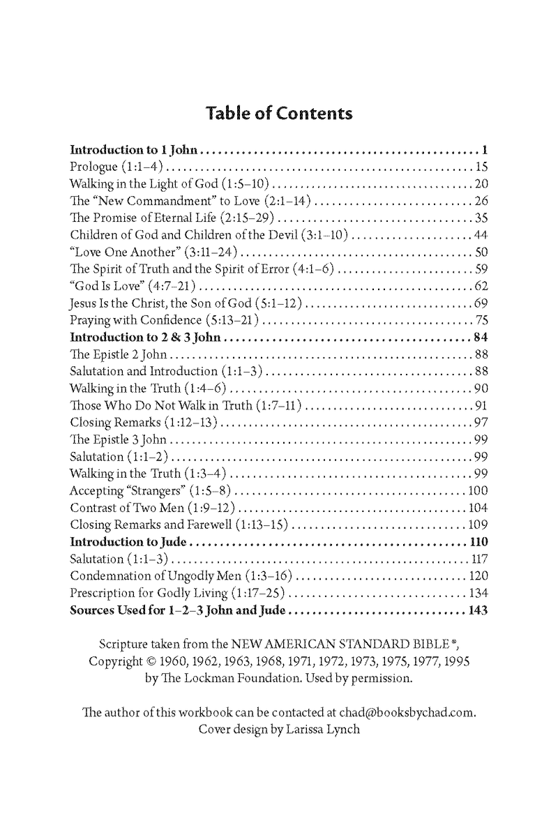 The Epistles of John and Jude: Quick Study Commentary - By Chad Sychtysz