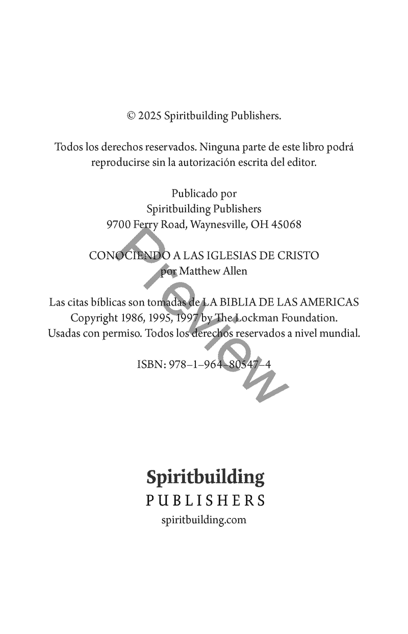 Conociendo a las Iglesias de Cristo por Matthew Allen